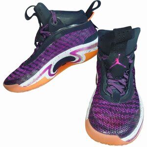 Air Jordan Sneakers Size 8 M 9.5 W 36 First Light Purple Orange Trainers Shoes